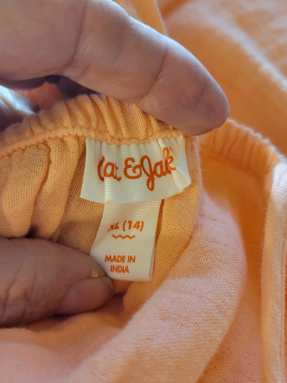 Cat & Jack lightweight peach